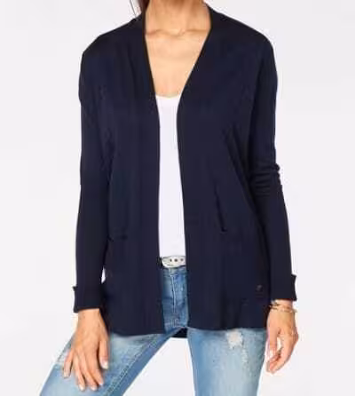 AJC Strickjacke ohne Verschluss, in Dunkelblau, Größe 40/42 – Bild 3