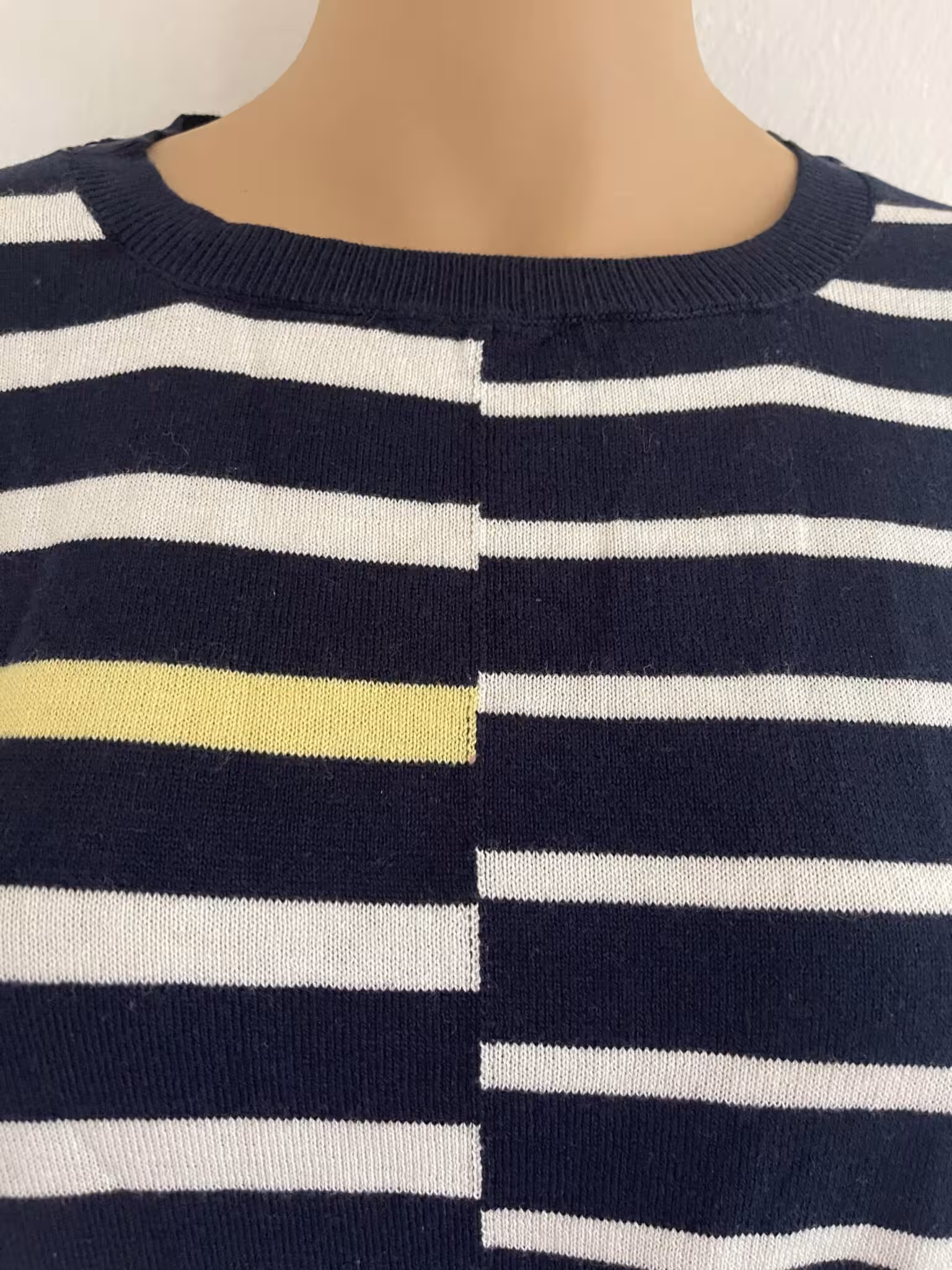 Aniston SELECTED Strickpullover im Streifen-Dessin, in Marine, Weiß, Gr. 42 – Bild 3