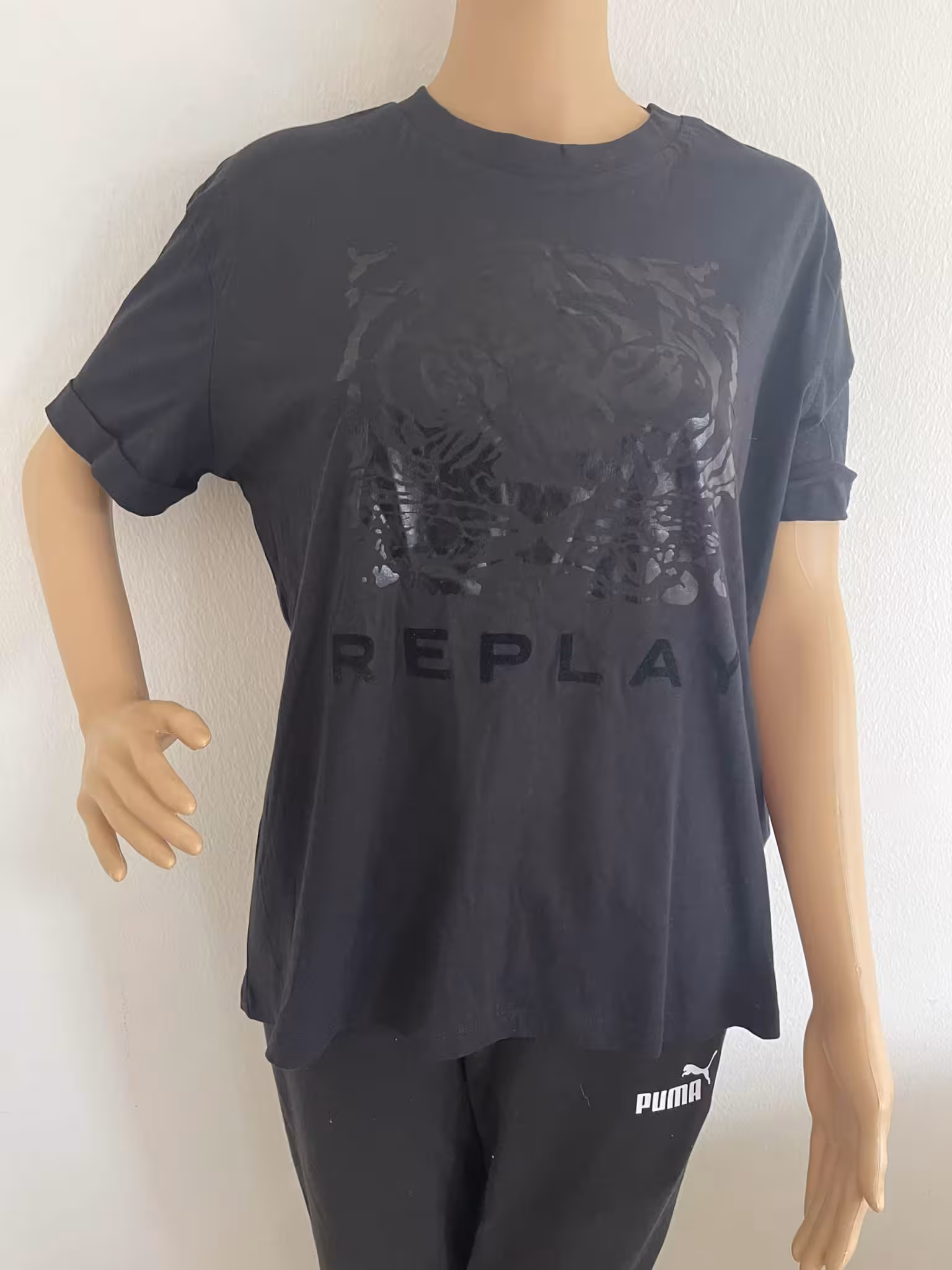 Replay T-Shirt Black Beauty, in Schwarz, Gr. M – Bild 2