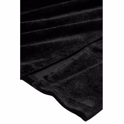 Veloursrock mit Schlitz in Midilänge, Schwarz, Größe L – Bild 5